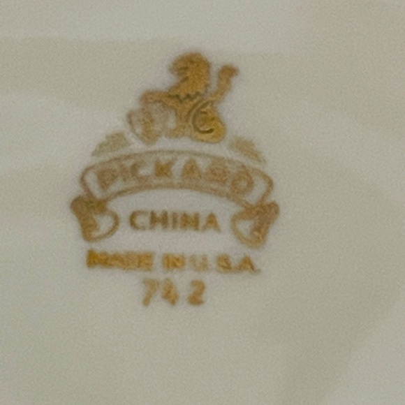 Pickard Divided Gold Serving Bowl or Dish - Picture 6 of 6